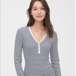 Gap Fit Ribbed Henley